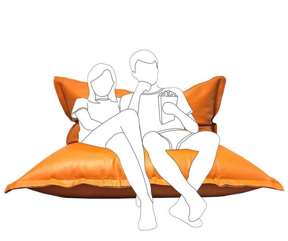 movie bean bag chair as seen in TGV beaniePlex